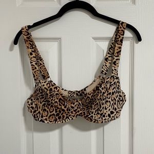 VICTORIAS SECRET cheetah push-up bikini top